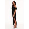 Petal & Pup Womens Reyna Off Shoulder Maxi Dress(Black)
