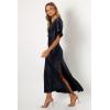 Petal & Pup Womens Ricki Maxi Dress(Midnight Indigo)