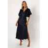 Petal & Pup Womens Ricki Maxi Dress(Midnight Indigo)