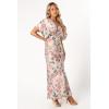 Petal & Pup Womens Ricki Maxi Dress(Pink Floral)