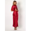 Petal & Pup Womens Ricki Maxi Dress(Ruby Wine)