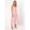 Petal & Pup Womens Rori Ruffle Maxi Dress(Pink Floral)