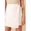Petal & Pup Womens Roxy Faux Wrap Skort(Ivory)
