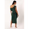 Petal & Pup Womens Santiago Off Shoulder Midi Dress(Emerald)