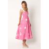 Petal & Pup Women’s Sarelle Midi Dress(Hot Pink)