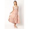 Petal & Pup Women’s Sarelle Midi Dress(Tan Blush)