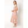 Petal & Pup Women’s Sarelle Midi Dress(Tan Blush)
