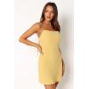 Petal & Pup Womens Sawyer Mini Slip Dress(Lemon)