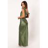 Petal & Pup Women’s Selma Off Shoulder Maxi Dress(Olive)
