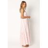 Petal & Pup Womens Seville Maxi Dress(Pink Stripe)