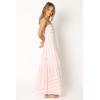 Petal & Pup Womens Seville Maxi Dress(Pink Stripe)