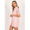 Petal & Pup Women’s Tallie Button Up Mini Dress(Pink)