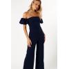 Petal & Pup Womens Tamra Off Shoulder Jumpsuit(Navy)