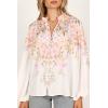 Petal & Pup Women’s Tiarna Shirt(White Floral)