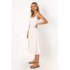 Petal & Pup Womens UNA Midi Dress(White)