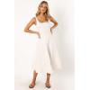 Petal & Pup Womens UNA Midi Dress(White)