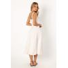 Petal & Pup Womens UNA Midi Dress(White)