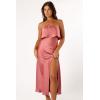 Petal & Pup Women’s Vienna Strapless Midi Dress(Dusty Rose)