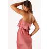 Petal & Pup Women’s Vienna Strapless Midi Dress(Dusty Rose)
