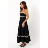 Petal & Pup Women’s Yana Maxi Dress(Black Cream)