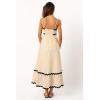 Petal & Pup Women’s Yana Maxi Dress(Cream Black)