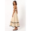 Petal & Pup Women’s Yana Maxi Dress(Cream Black)