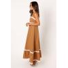 Petal & Pup Women’s Yana Maxi Dress(Tan White)