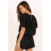 Petal & Pup womens Chelsey Linen Set(Black)