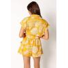 Petal & Pup womens Georgina Tie Waist Romper(Yellow)