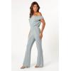 Petal & Pup womens Heather One Shoulder Jumpsuit(Sage)