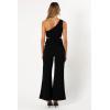 Petal & Pup womens Tina One Shoulder Jumpsuit(Black)