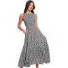 Petal & Pup Womens Agatha Midi Dress(Black Floral)