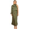 Petal & Pup Women’s Amelie One Shoulder Midi Dress(Olive)