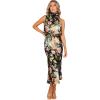 imagePetal ampamp Pup Womens Anabelle Halter Neck Midi DressBlack