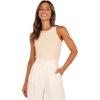 Petal & Pup Women’s Ari Ribbed Tank Top(Beige)