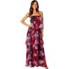 Petal & Pup Women’s Bloom Strapless Maxi Dress(Purple Floral)