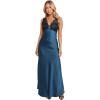 Petal & Pup Women’s Cammy Maxi Slip Dress(Blue/Black)