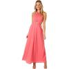 Petal & Pup Women’s Carton Halterneck Maxi Dress(Watermelon)