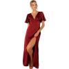 Petal & Pup Womens Casper Maxi Dress(Wine)