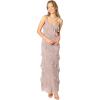 Petal & Pup Womens Ciao Ruffles Maxi Dress(Dusty Lavender)