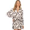 Petal & Pup Women’s Cosmo Wrap Mini Dress(White/Black)
