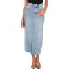 Petal & Pup Women’s Dana Denim Midi Skirt(Blue Wash)