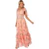 Petal & Pup Women’s Fionna Maxi Dress(Peach Floral)
