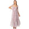 Petal & Pup Women’s Floret Midi Dress(Dark Purple)