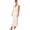 Petal & Pup Women’s Galia Midi Dress(White Print)