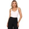 Petal & Pup Women’s Gemma V Neck Tank Top(Ivory)