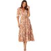 Petal & Pup Womens Kelda Dress(Tan Floral)