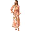Petal & Pup Womens Laquin Long Sleeve Maxi Dress(Pink)