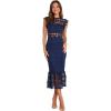 Petal & Pup Women’s Lauren Dress(Navy)