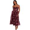 Petal & Pup Womens Mazy Midi Dress(Purple/Magenta)